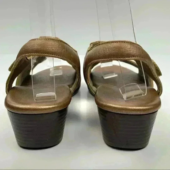 SAS sandals size 8.5 bronze leather stick strap walking comfort orthopedic - Picture 4 of 12